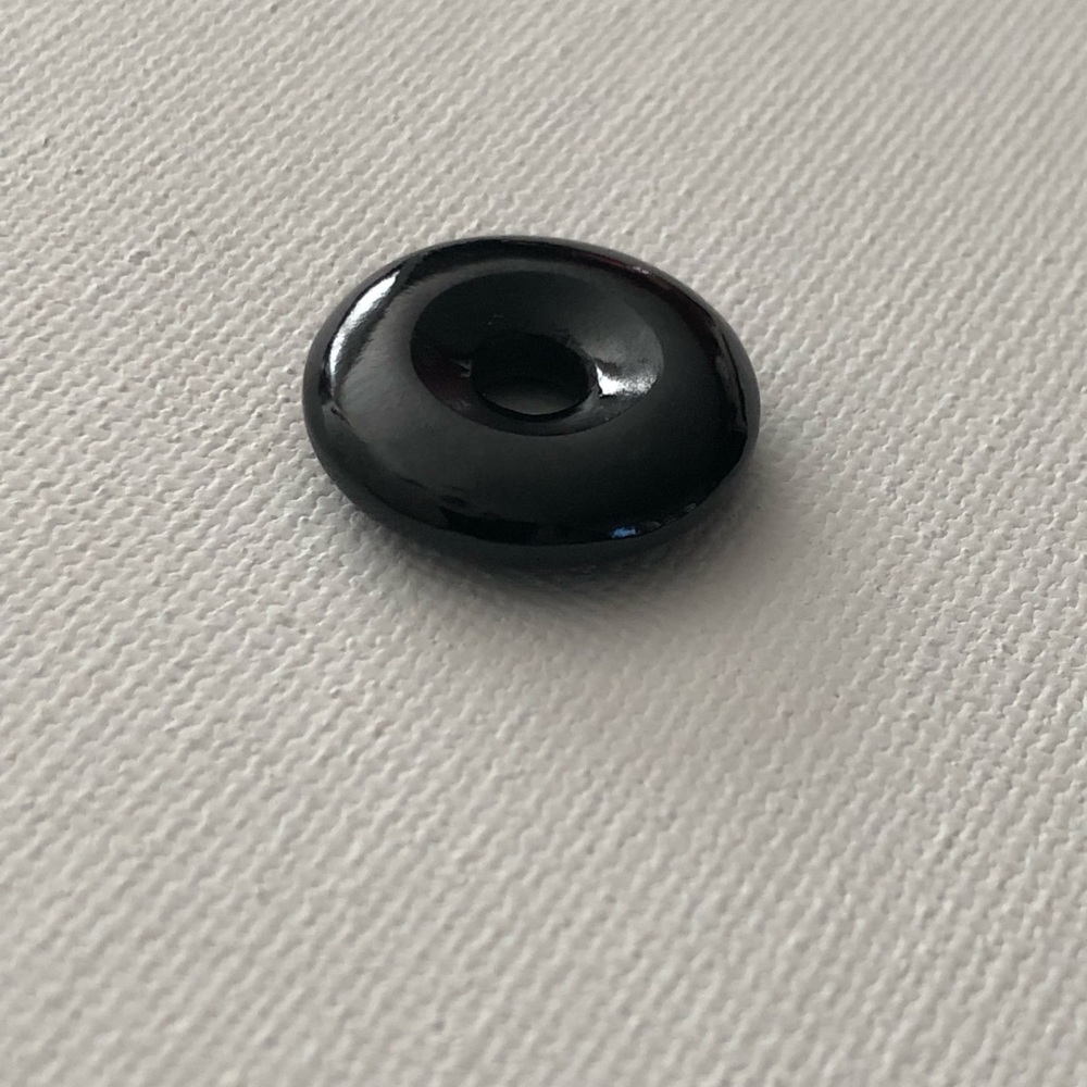 Black Guatemalan Jadeite Jade Donut